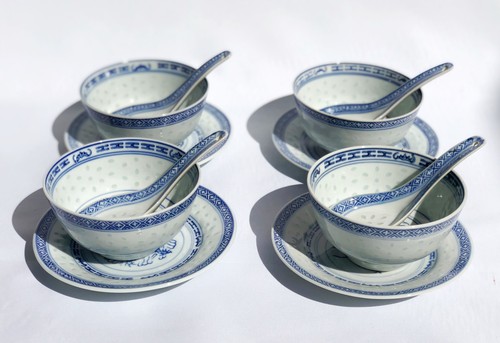 Set vintage chinese blue - vintage,