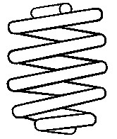Front suspension spring fits - front,