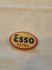 Esso Extra Vintage Badge 1960s Esso Extra Motor Oil Celluloid Advertising Badge