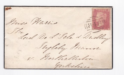 1858 penny red stamp - penny,