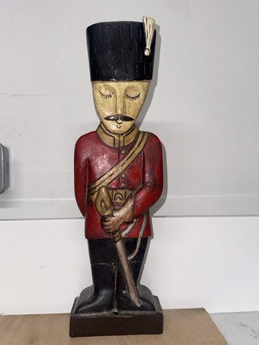 Vintage hand carved wooden - hand,