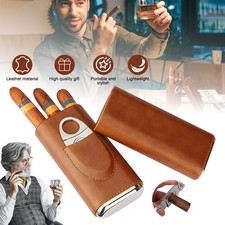Leather travel cigar - pu,