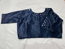 Blue readymade mashru silk - readymade,