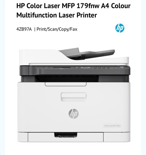 Color laser 179fnw - color, wireless