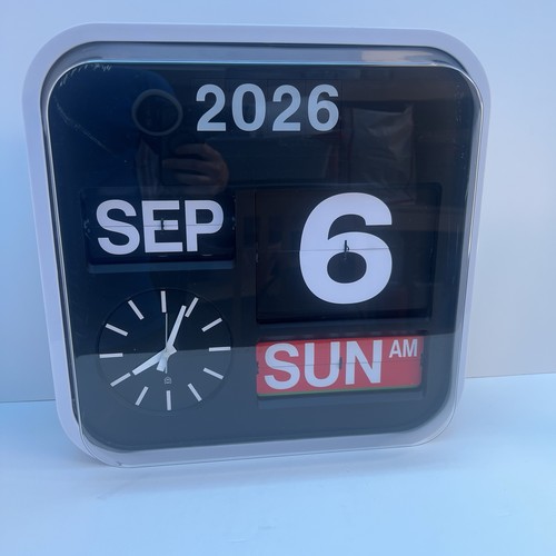 Vintage flip clock large retro - large,