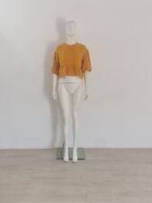 L.F. MARKEY Yellow Ruffle Blouse UK 6 EU 34 Top Cotton Flared Balloon Sleeves