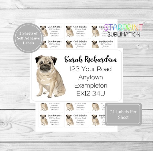 Pug personalised dog - pug,