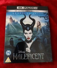 MALEFICENT 4K UHD + BLU RAY NEW AND SEALED WITH SLIPCOVER UK RELEASE