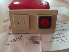 CARAVAN MOTORHOME BOAT 12 VOLT SOCKET AND SWITCH IN BEIGE