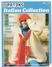 Vintage - 1978 -Patons Italian Collection Ladies Knitting Patterns - 6 x Designs