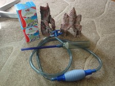 fish tank decorations new ,two boxes of ceramic bio rings.