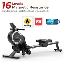 Magnetic Rowing Machine Rower w/ LCD Monitor Home Gym Fitness Cardio Workout