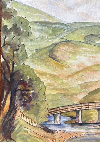 Vintage watercolour painting - vintage,