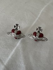 Vivienne Westwood Red Heart Orb Cufflinks