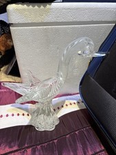 Art glass sculpture - sculpture, white