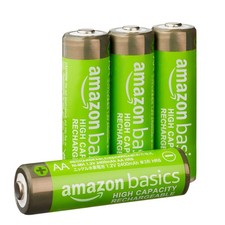 Amazon Basics AA Rechargeable Batteries 2000mAh , NiMh, Pre-charged, 4-Pack