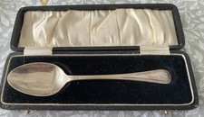 Vintage Baby Christening Spoon Silver Plated Made In England