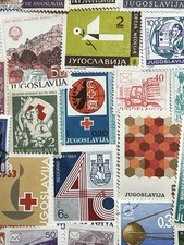 Yugoslavia 100 postage stamps - yugoslavia,