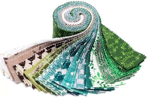 20pcs green jelly - roll, fabric