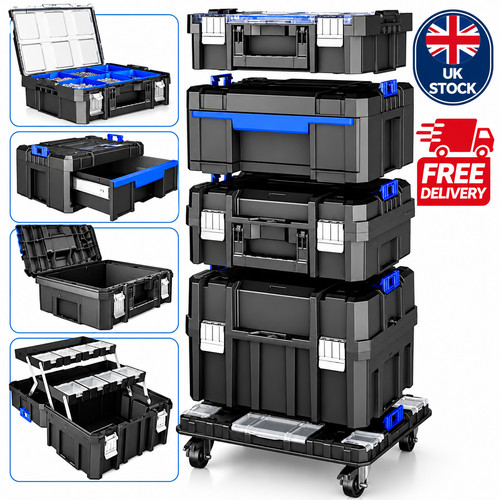 Tier stackable tool box on - tool,