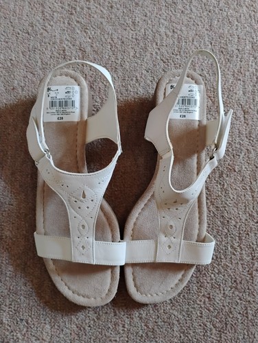 White leather sandals - leather,