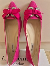 LK Bennett Pink Suede Shoes