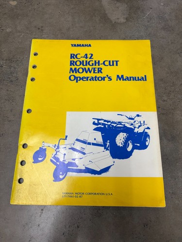 Yamaha rough cut mower - yamaha, rc-42