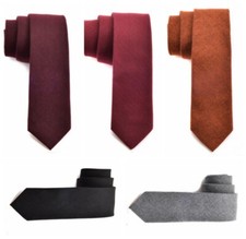 Men's Plain Tie Wool Tie Knit