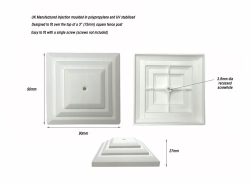 Pack white plastic fence - pack,