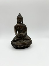 Old Bronze Buddha Statue 5"