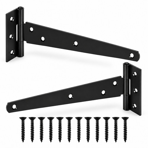 Pcs black garden gate hinges - 2,