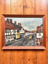 Vintage Naive Oil Painting