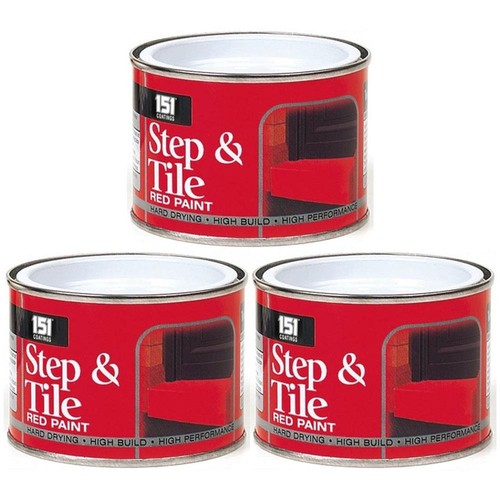Step tile red paint - tile,