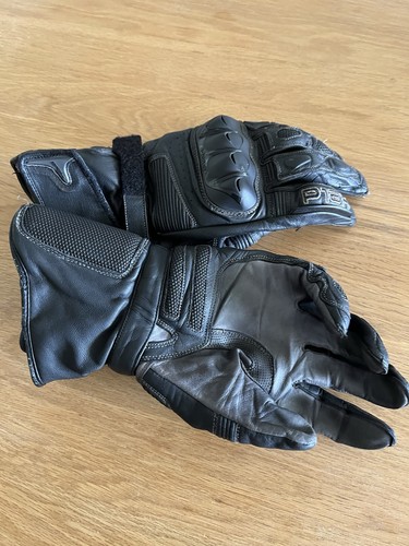 Held leather motorcycle gloves - motorcycle,