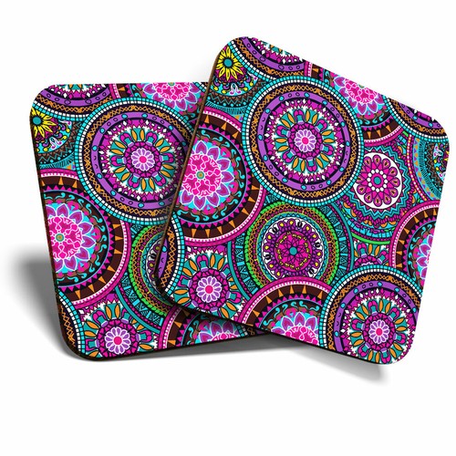 Coasters purple mandala - 2,