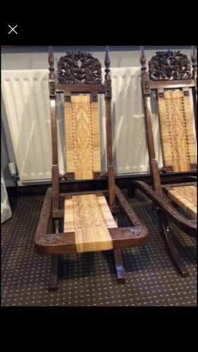 Solid teak wood - low,