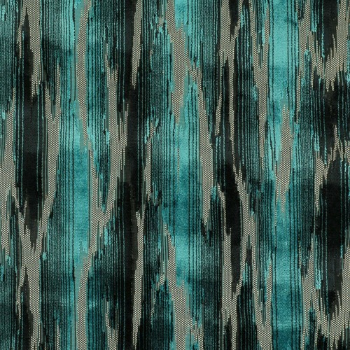 Blue black abstract velvet - blue,