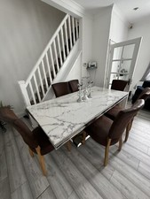 dining room chairs x 6 used