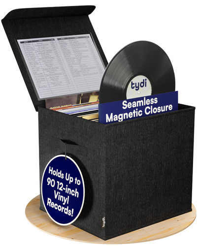 Vinyl record storage box - vinyl,