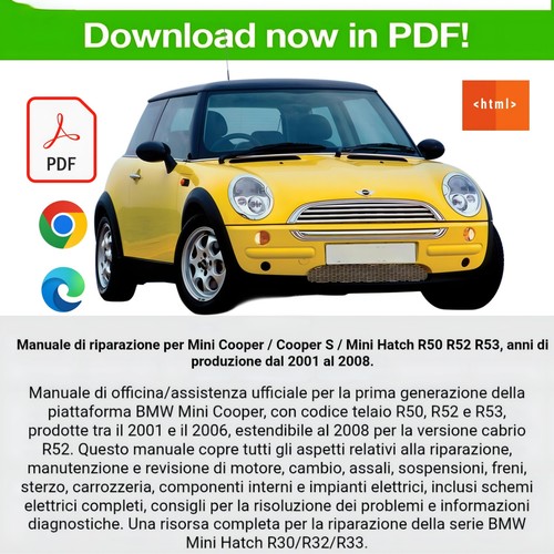 Workshop manual mini cooper - manual,