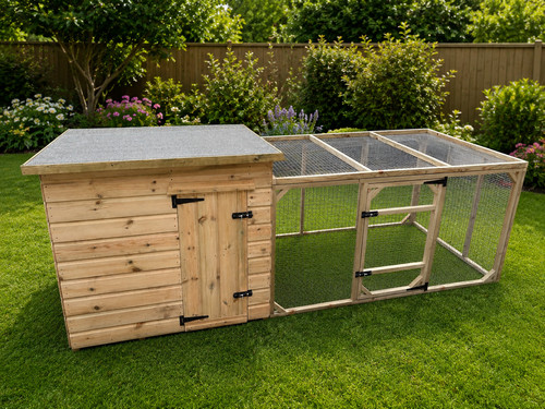 Tanalised dog kennel and run - tanalised,