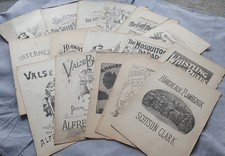 Antique piano sheet - antique,