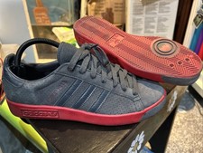 ADIDAS Forest Hills Charcoal Grey / Red Men’s UK 8 - Rarely Worn