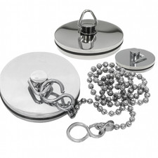 Chrome Bath & Basin Plugs with