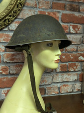 BRITISH MK4 TURTLE HELMET NORMANDY BARN FIND ORIGINAL CONDITION SCARCE WW2 D-DAY