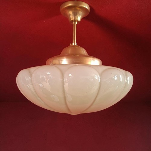 Art deco 1930s cream - art, glass