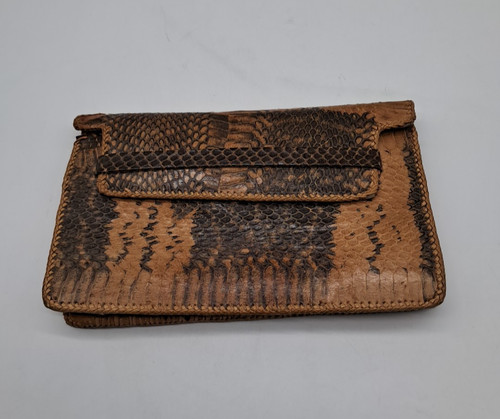Vintage brown tan snakeskin - vintage, brown/tan