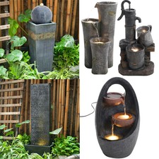 Large polyresin water fountain - large,