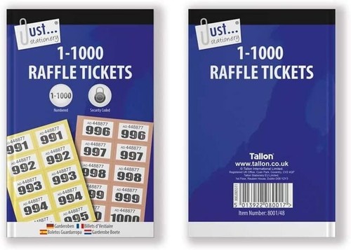Raffle cloakroom tickets - raffle,