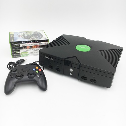 Microsoft xbox original black - xbox,